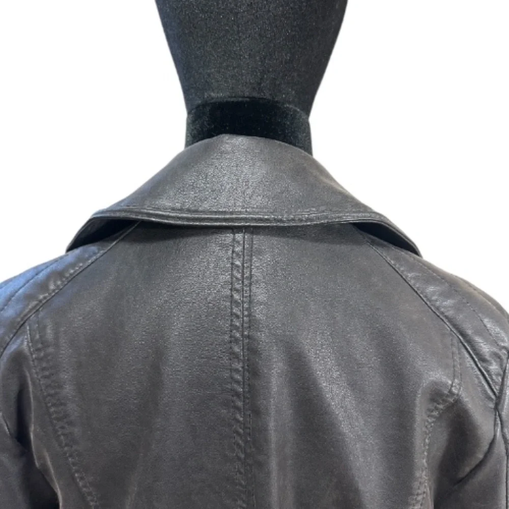 Free People We The Free Vegan Leather Moto Jacket | Size S - Picture 11 of 13